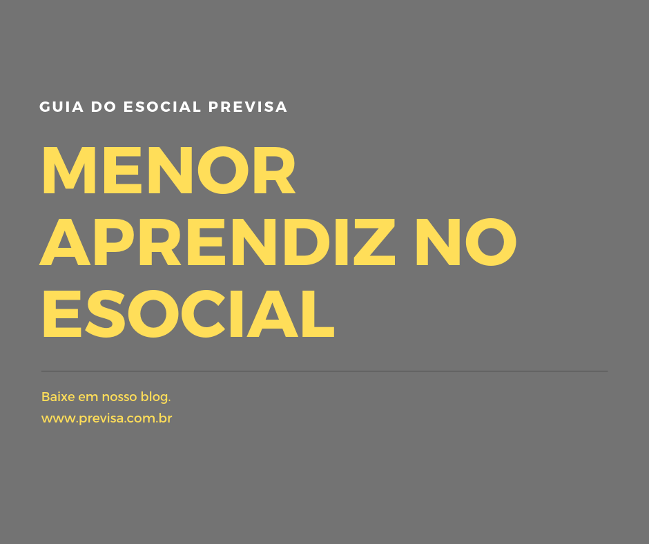Menor Aprendiz no eSocial