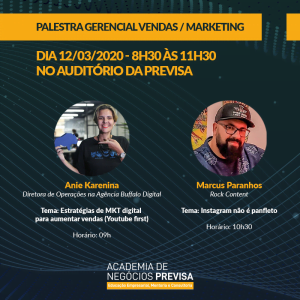 Palestra de Marketing e Vendas